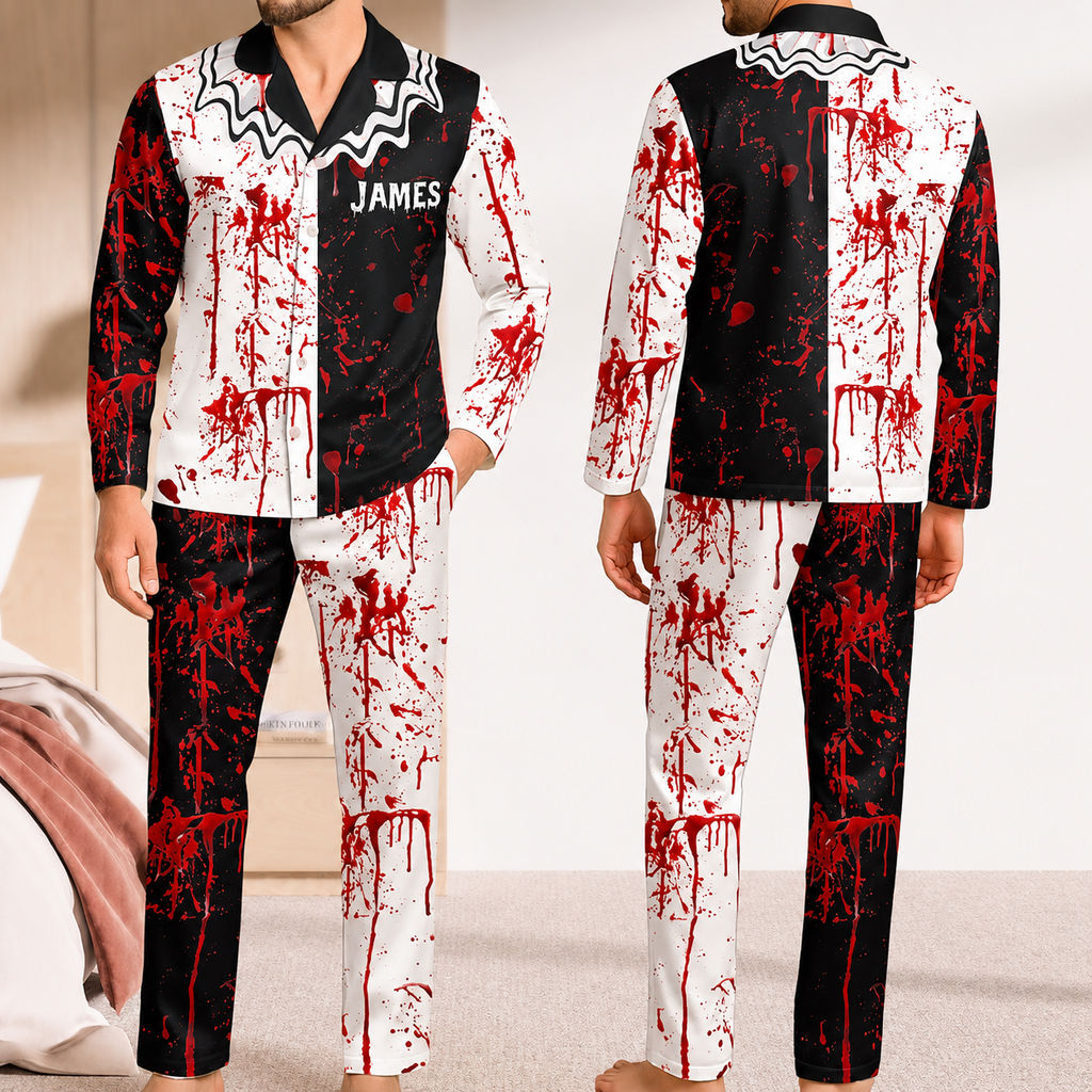 Personalized Funny Clown Pajama Set for Halloween Family Costume Pajama Set GradoCreations