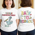 Personalized Kindergarten Back to School Shirt for Teacher Cotton Apparel GradoCreations