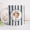 Personalized Baby Face Plaid Mug Custom Gift for Parents HN590 - edge to edge mug GradoCreations