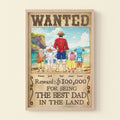 Personalized Canvas Poster Gift for Dad Best Dad in the Land