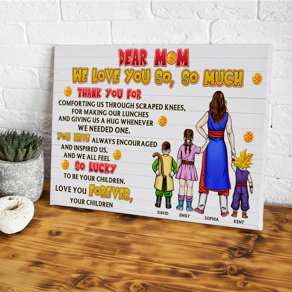 Personalized Canvas Poster for Mom Unique Home Decor Gift