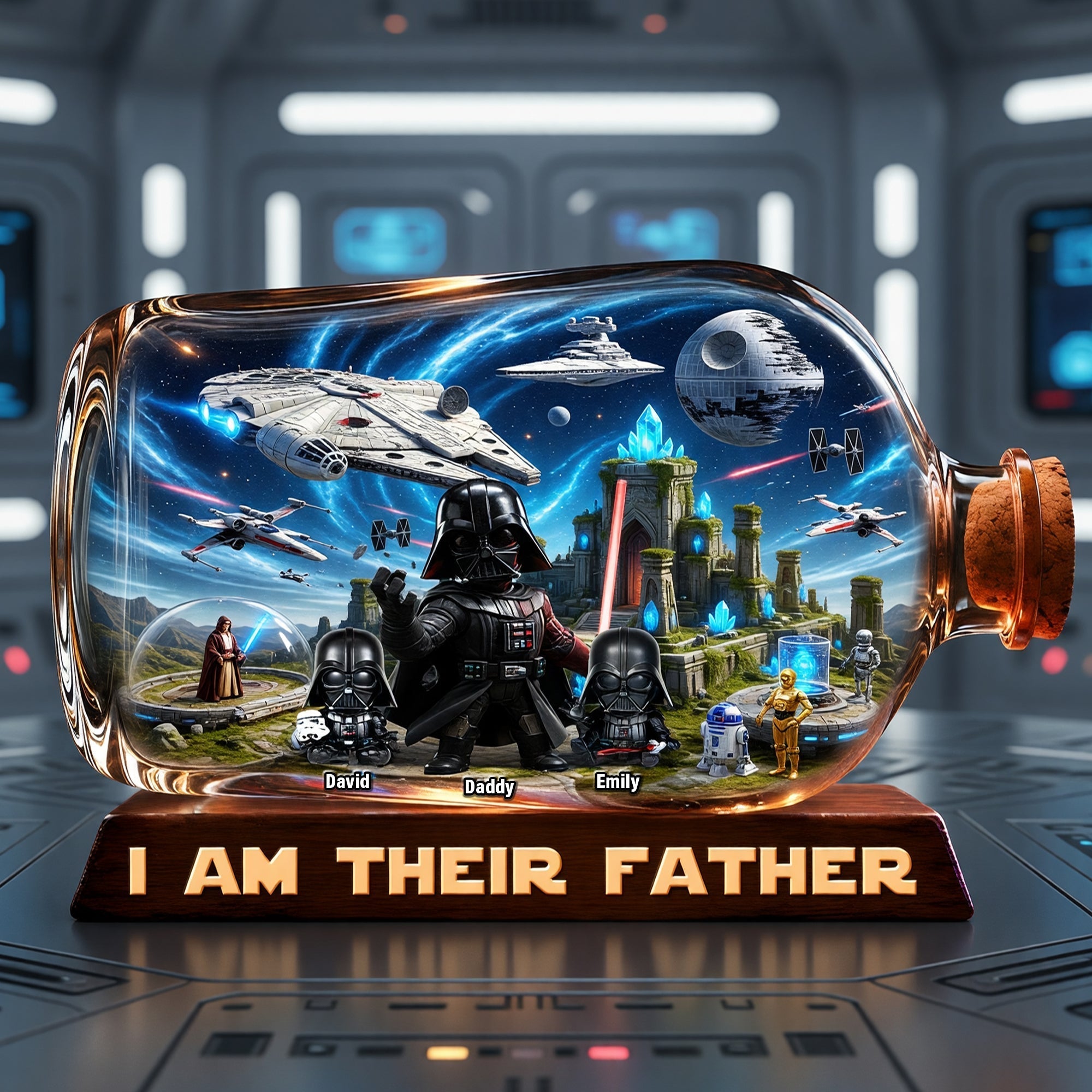 Personalized Acrylic Plaque I Am Their Father Gift for Dad Acrylic Plaque GradoCreations