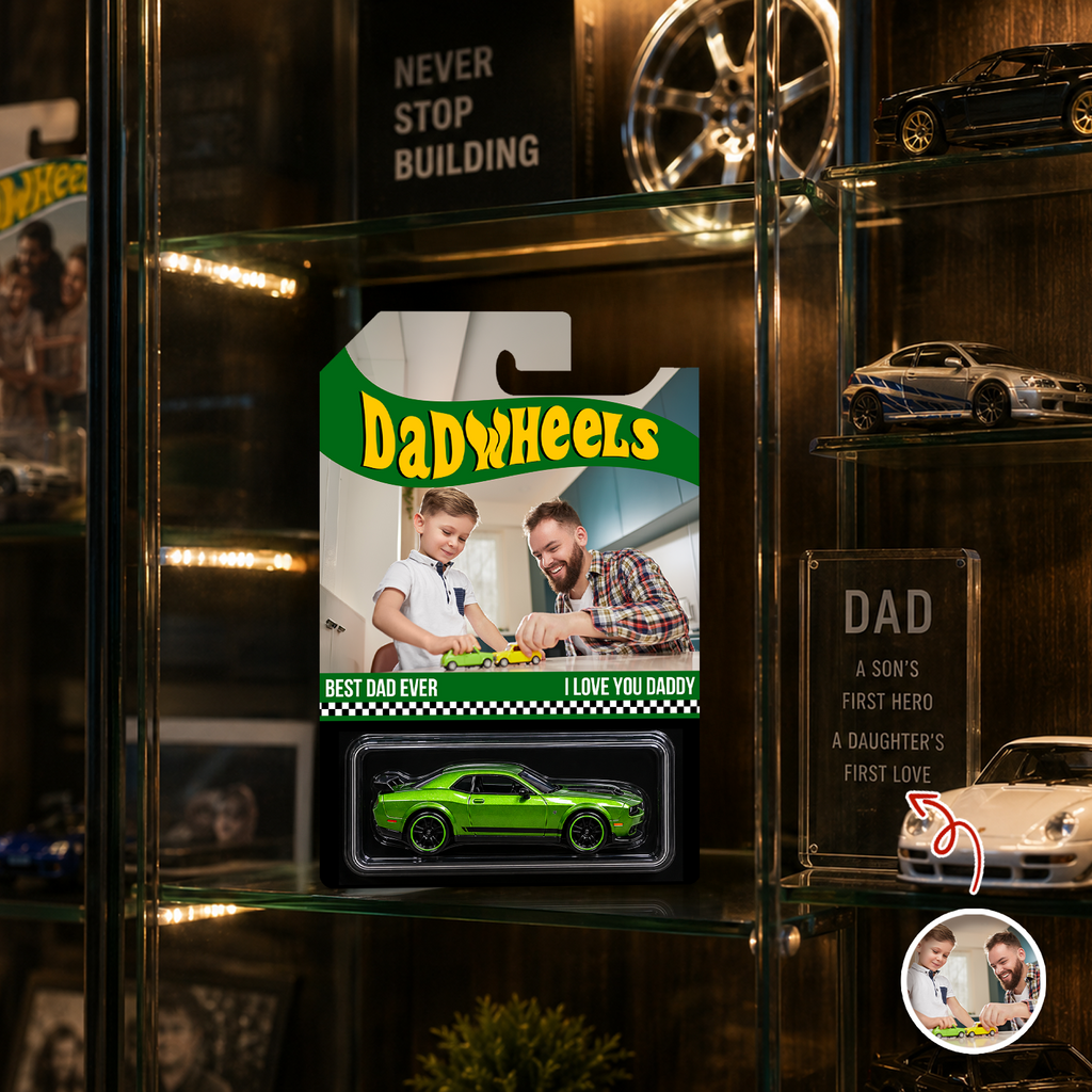 Personalized Photo Hot Wheels Best Dad Ever Gift for Father's Day HN590 - Hot Wheels GradoCreations
