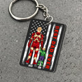 Personalized Super Hero Best Dad Ever Acrylic Keychain Gift for Dad