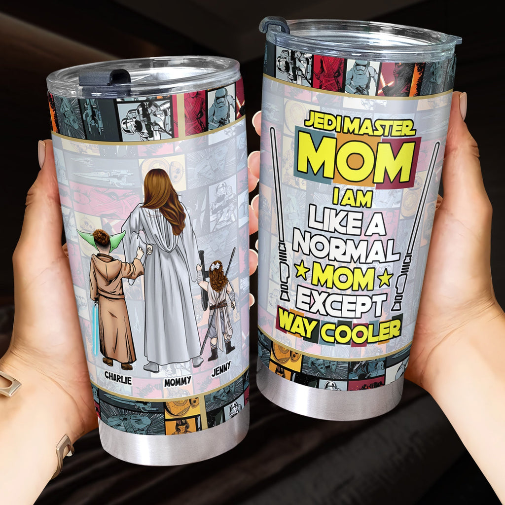 Personalized Jedi Master Mom Stainless Steel Tumbler Gift for Mother's Day