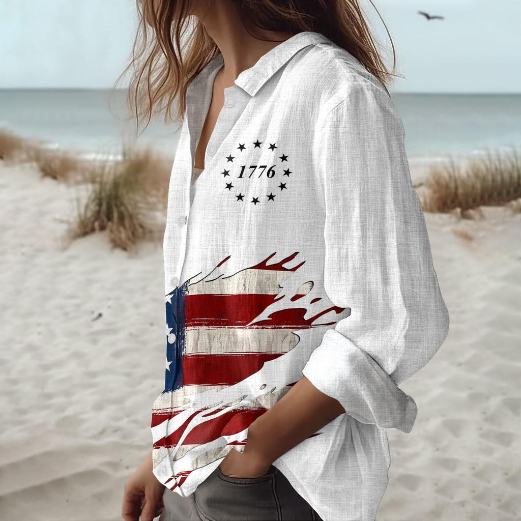 Personalized 250th Anniversary USA Blouse Shirt Gift HN590 - Blouse Shirt GradoCreations