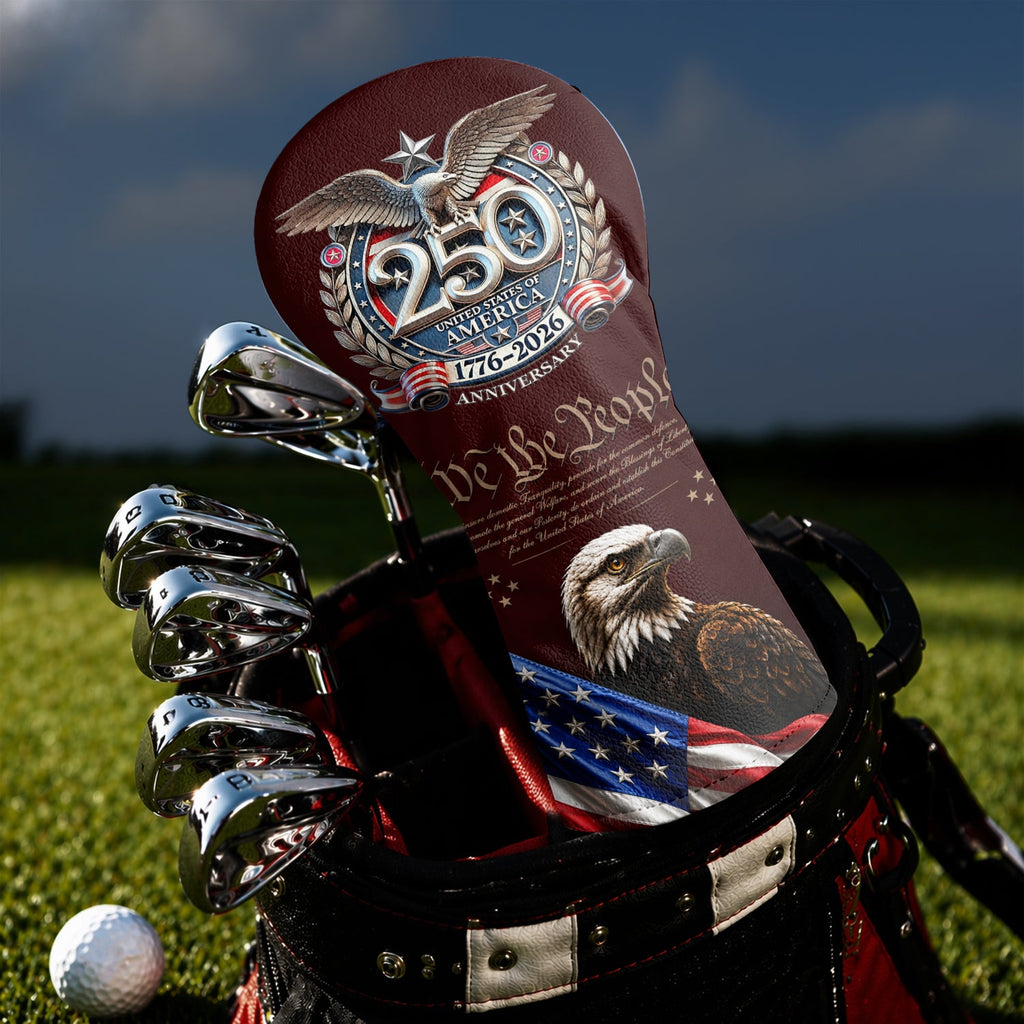 Personalized Golf Head Cover 250th Anniversary Golf Gift HN590 - Golf Head Cover GradoCreations