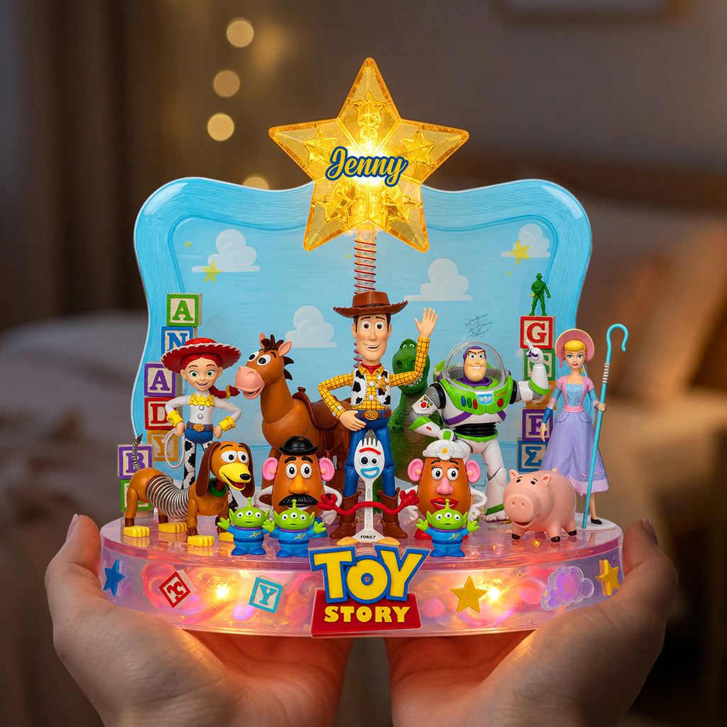 Personalized Toy Story Acrylic Light Box with Custom Name - Unique Gift for Kids