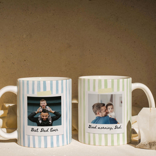 Custom Photo Mug for Dad & Son Personalized Gift Idea HN590 - edge to edge mug fix GradoCreations