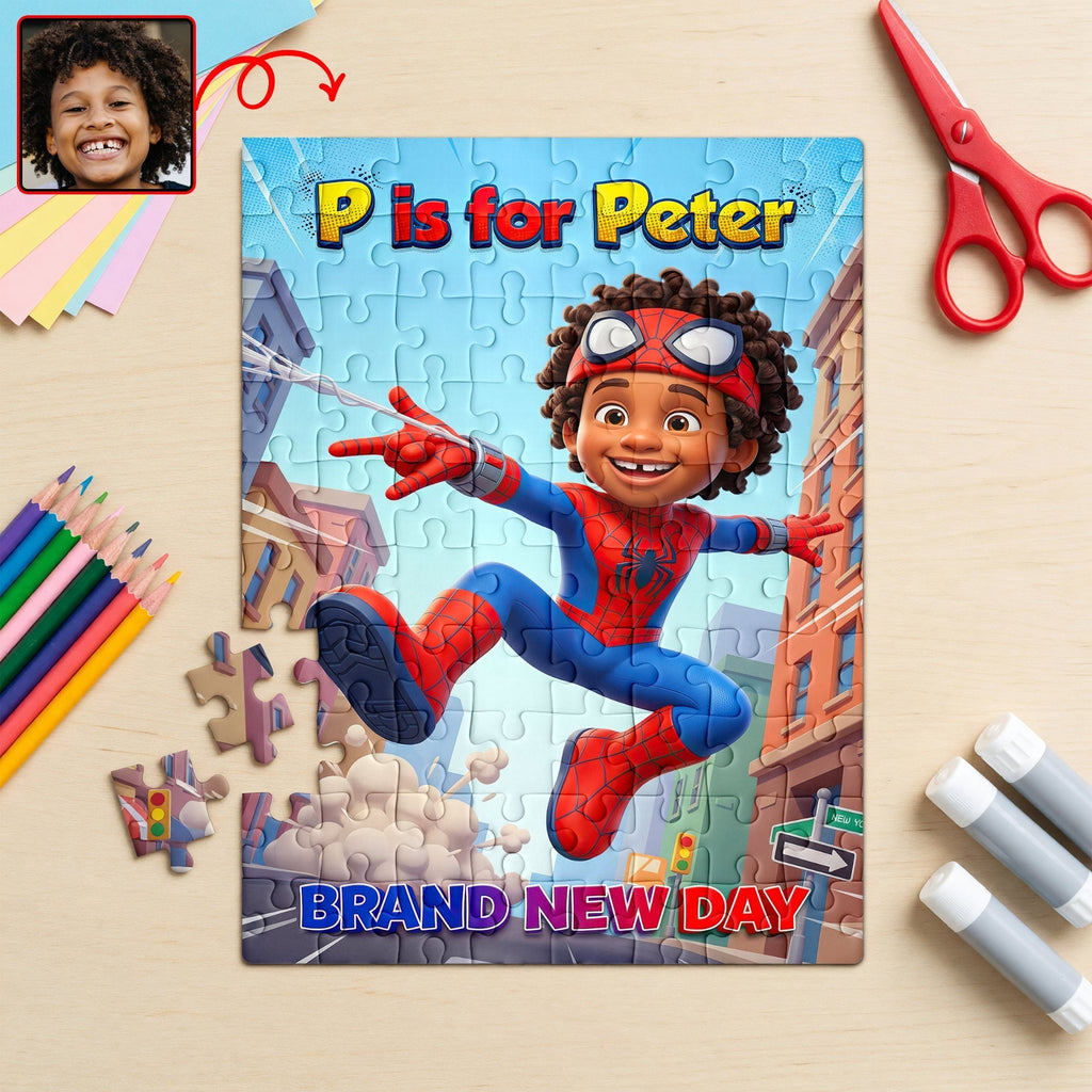 Personalized Photo Jigsaw Puzzle Custom Kids Gift Unique Kid's Puzzle Puzzle GradoCreations
