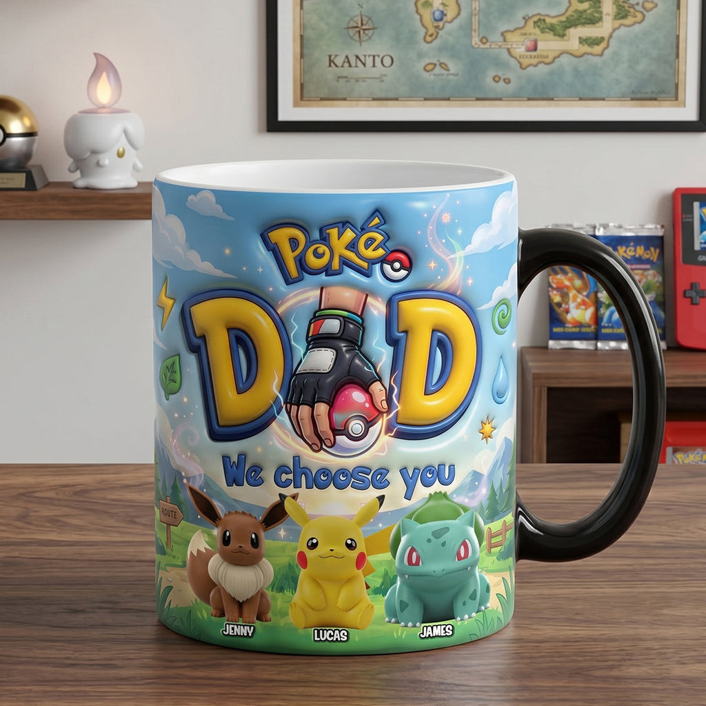 Personalized Color Changing Mug for Dad - Unique Gift for Movie Fans