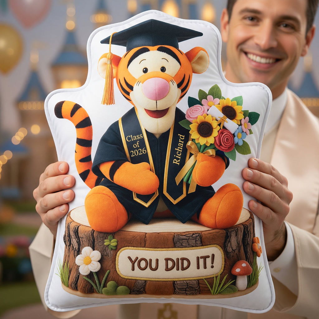 Personalized Graduation Pillow Class of 2026 Custom Gift for Him/Her