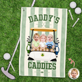 Personalized Photo Golf Towel Gift for Dad on Father's Day HN590 - Golf Towel GradoCreations