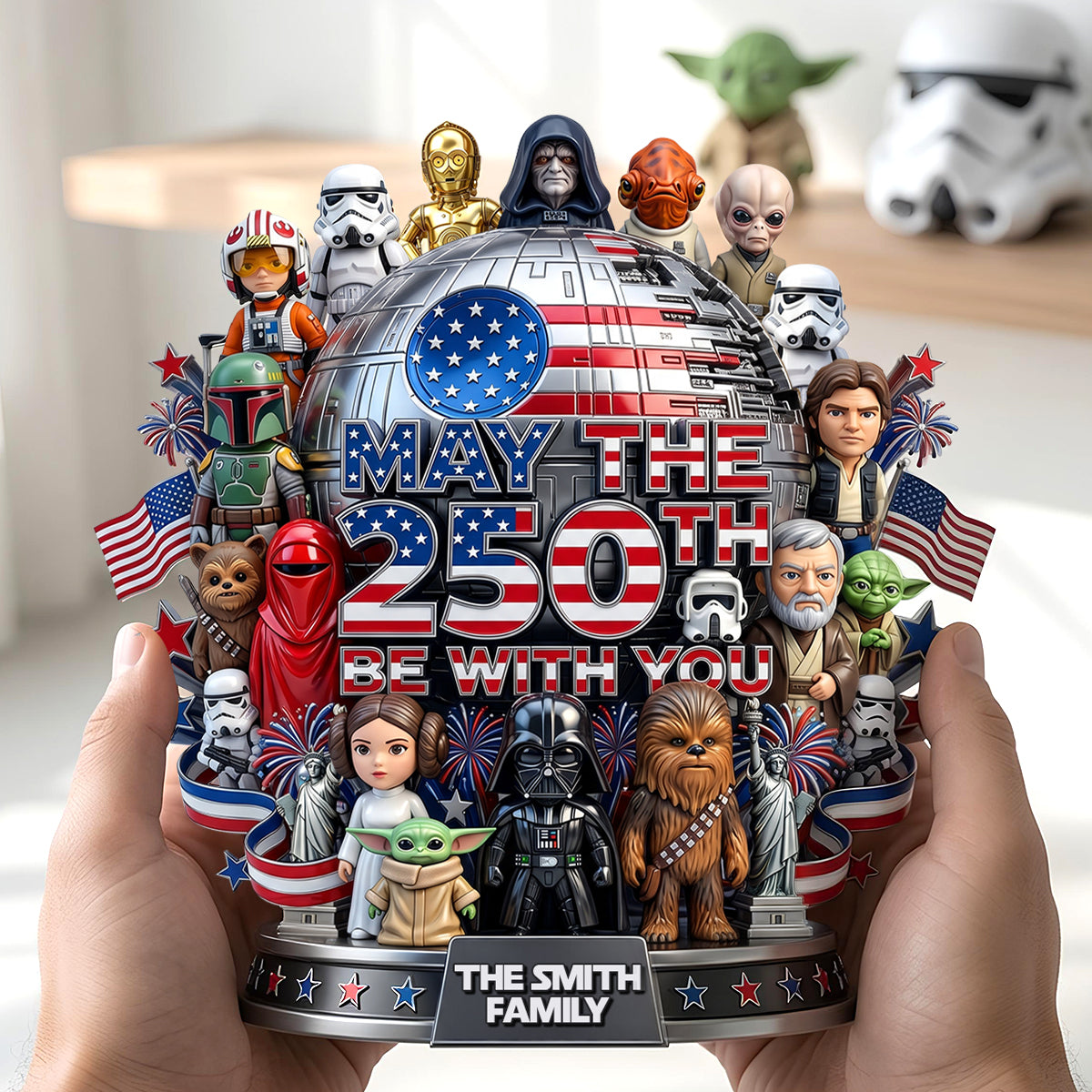 Personalized Acrylic Plaque May The 250th Be With You Family Gift