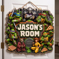 Personalized Ninja Turtles Wood Sign Custom Name Room Decor Gift for Kids Wood Sign GradoCreations
