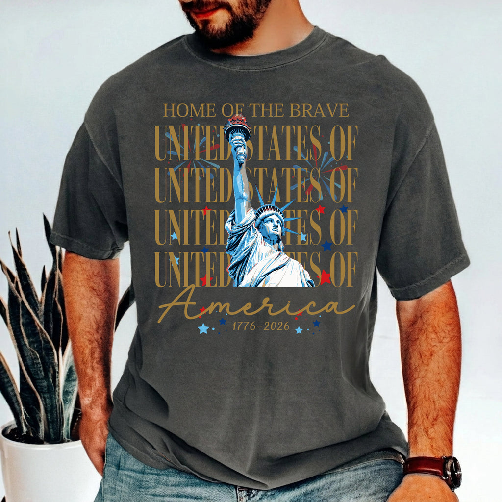 Personalized USA 250 Years Comfort Shirt Independence Day Gift Comfort Shirt GradoCreations
