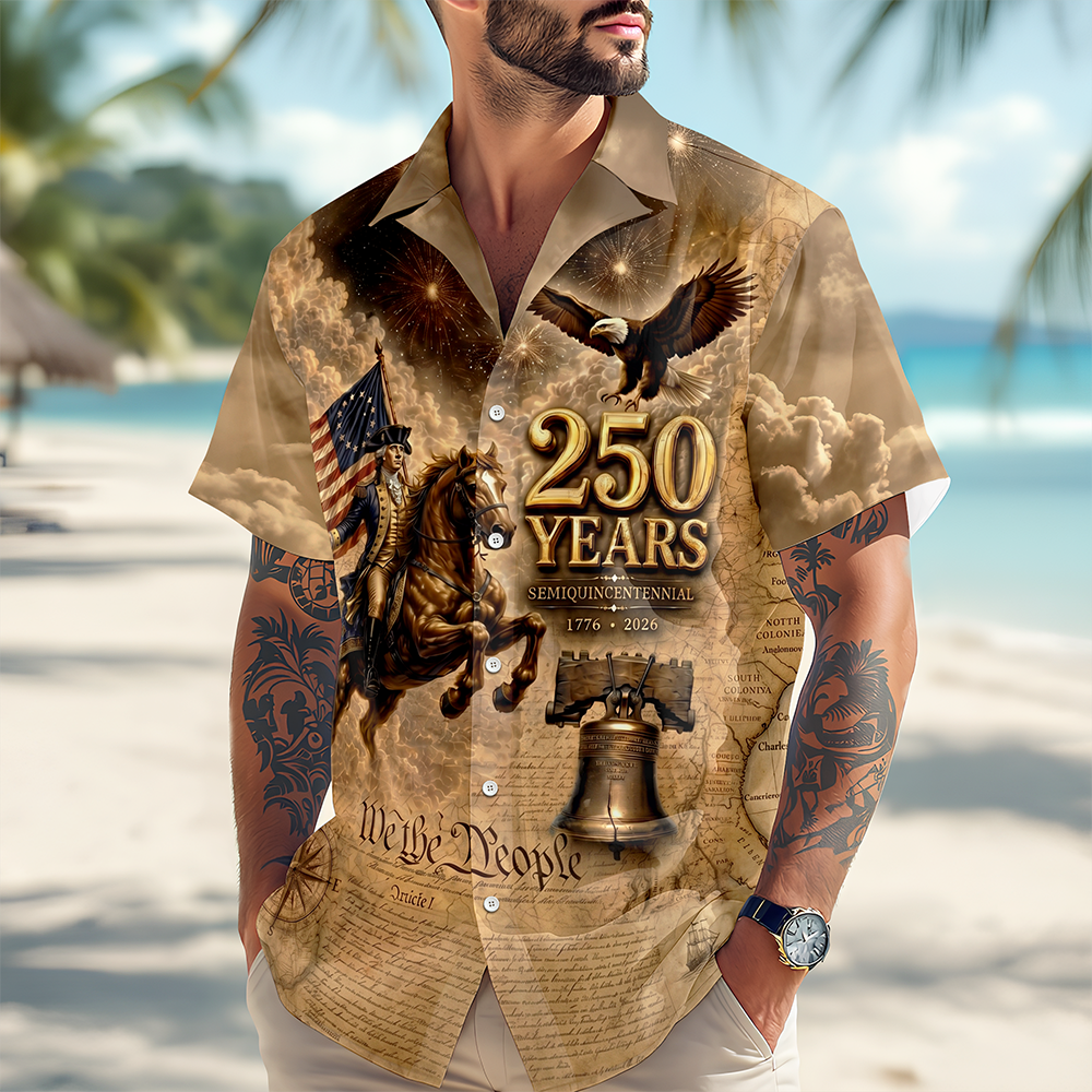 Personalized Hawaiian Shirt 250th Anniversary USA Gift HN590 - AOP Hawai Shirt GradoCreations