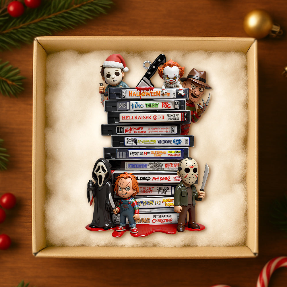 Personalized Horror Collection Acrylic Ornament Gift for Christmas Ornament GradoCreations