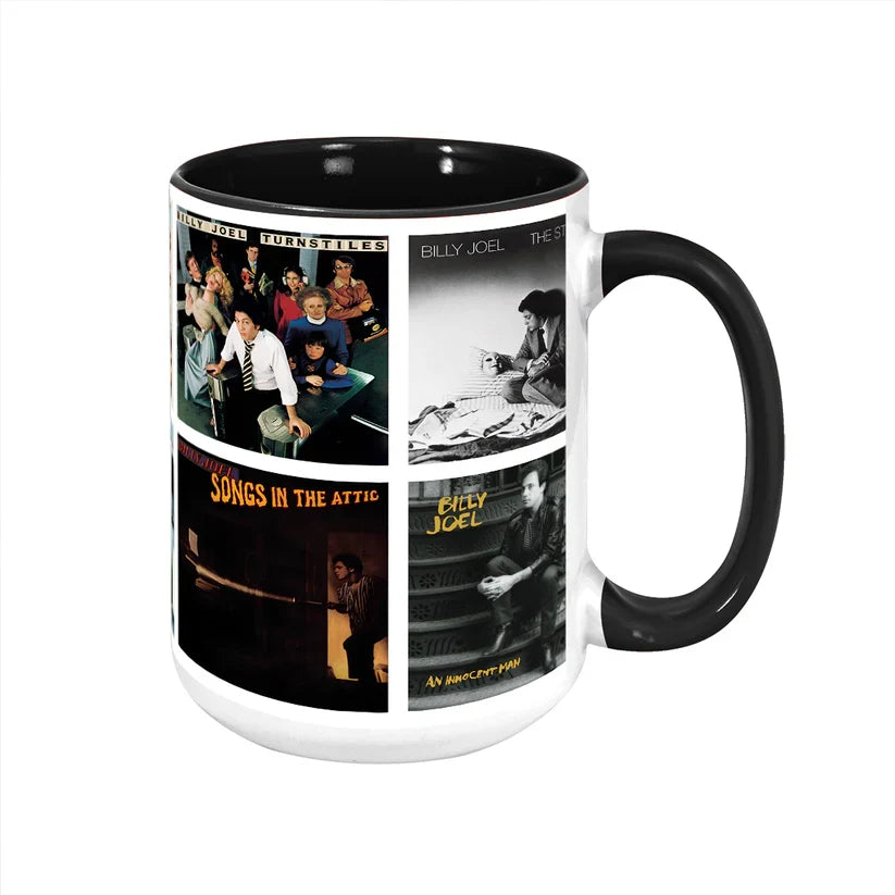 Billy Joel Album Cover Retro Ceramic Mug Gift for Music Lovers GradoCreations