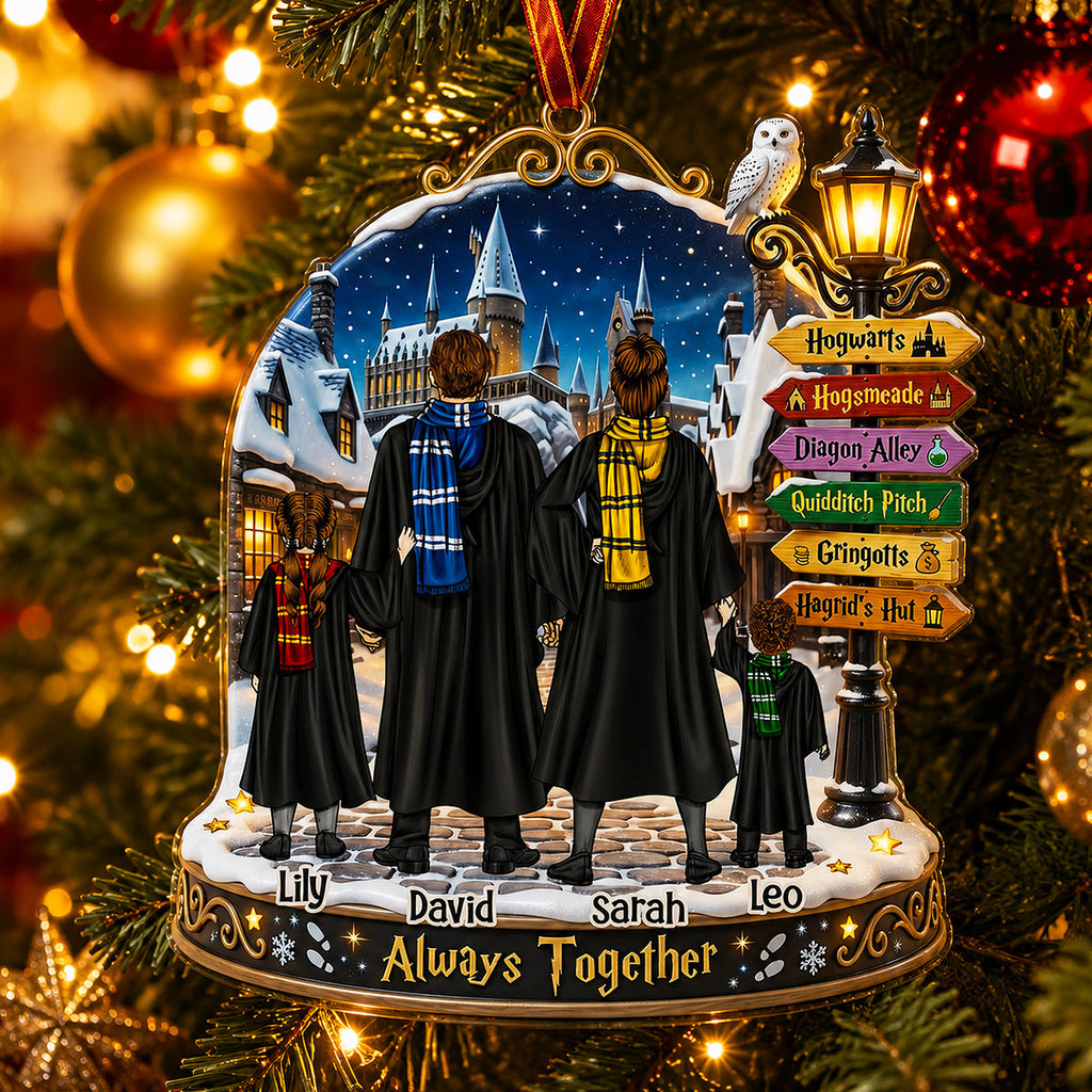 Personalized Acrylic Ornament Custom Name Gift for Family Christmas Ornament GradoCreations
