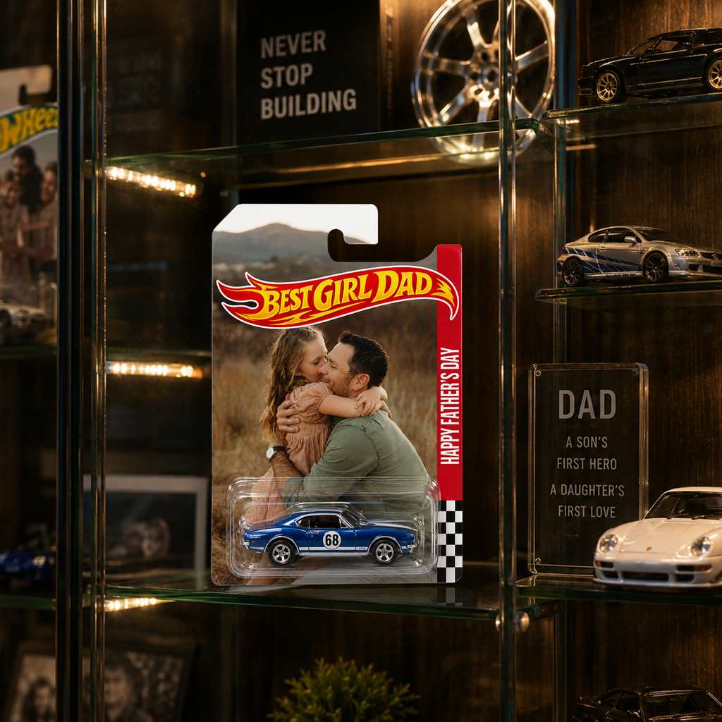 Personalized Photo Hot Wheels Best Dad Ever Keepsake Gift HN590 - Hot Wheels GradoCreations