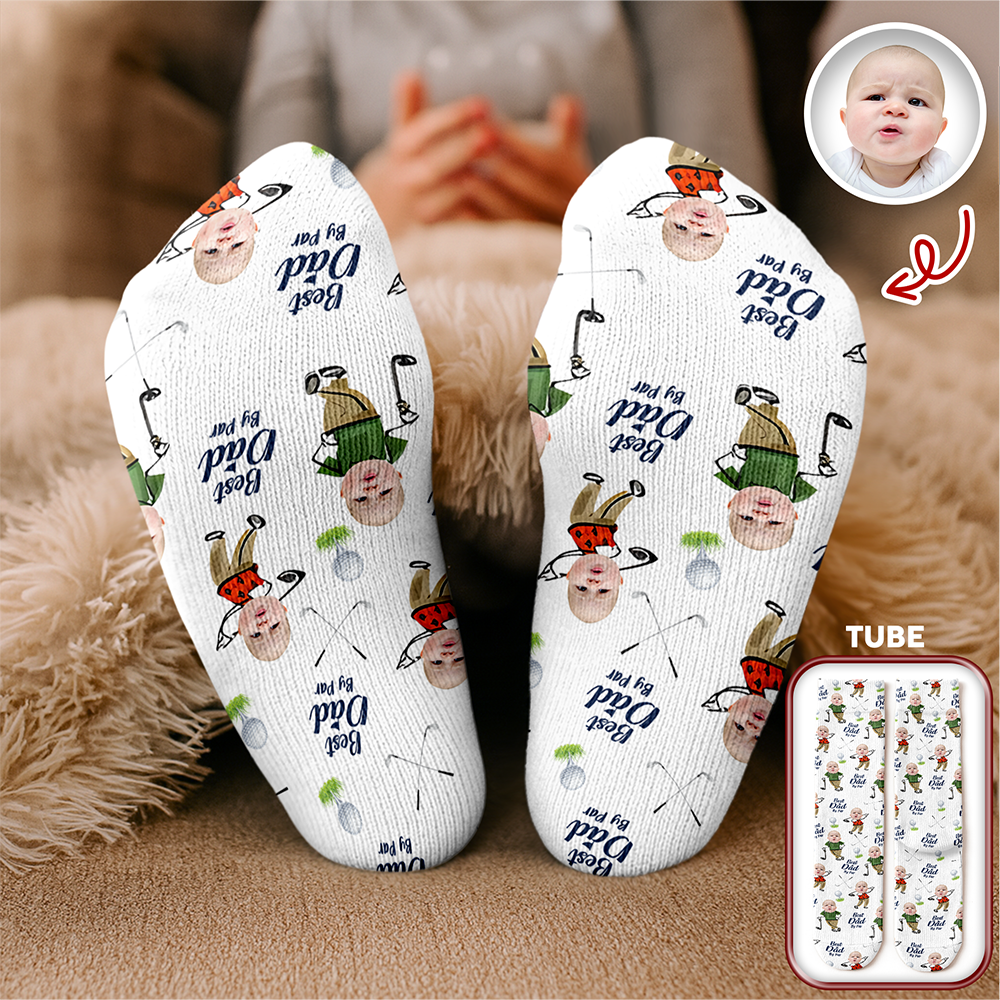 Personalized Photo Socks Best Dad By Par Gift for Dad HN590 - Socks GradoCreations