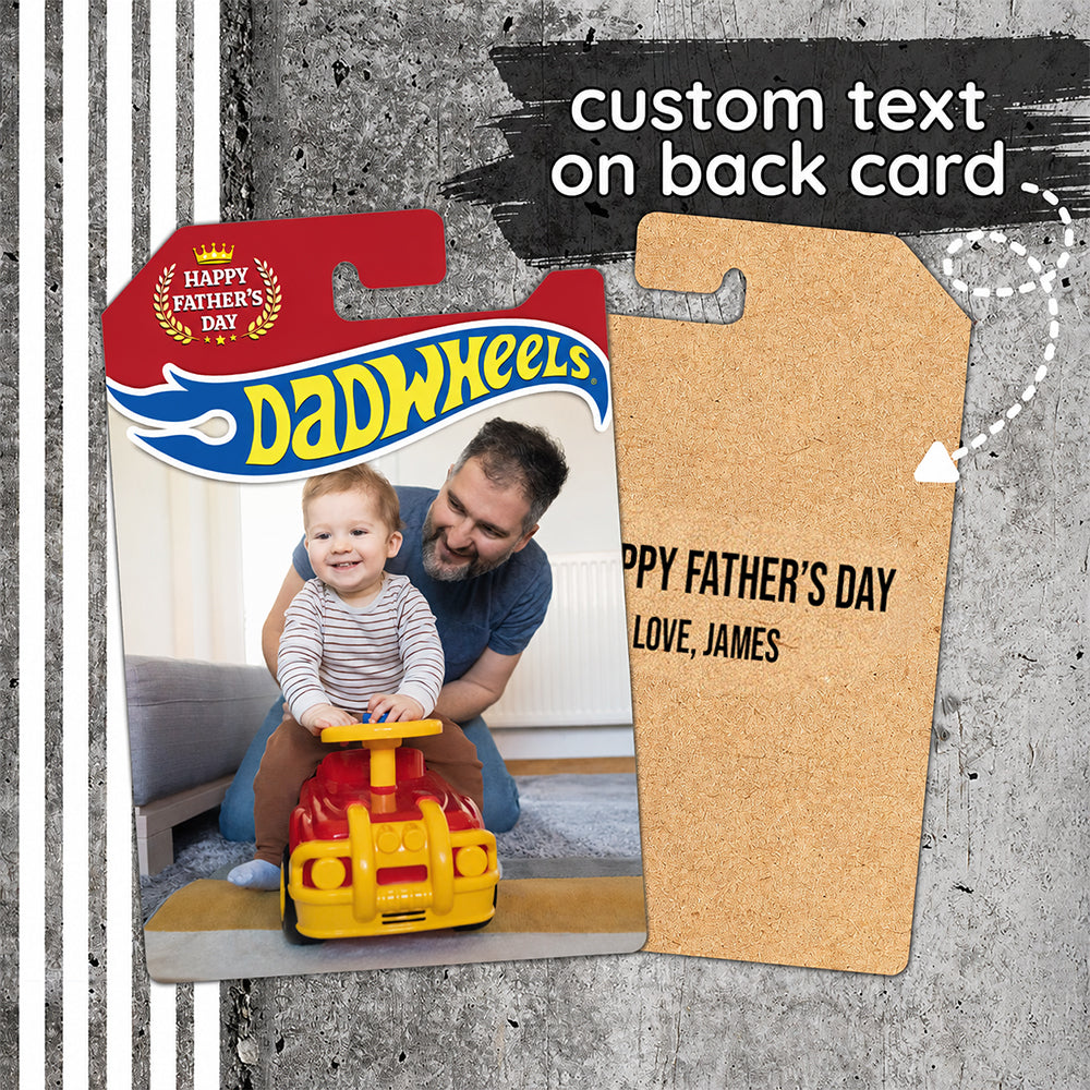 Personalized Hot Wheels Photo Packaging for Dad Gift HN590 - Hot Wheels GradoCreations