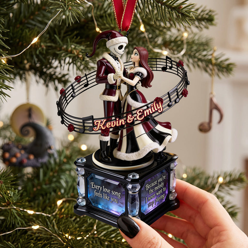 Personalized Christmas Acrylic Ornament for Couple Gift Ornament GradoCreations