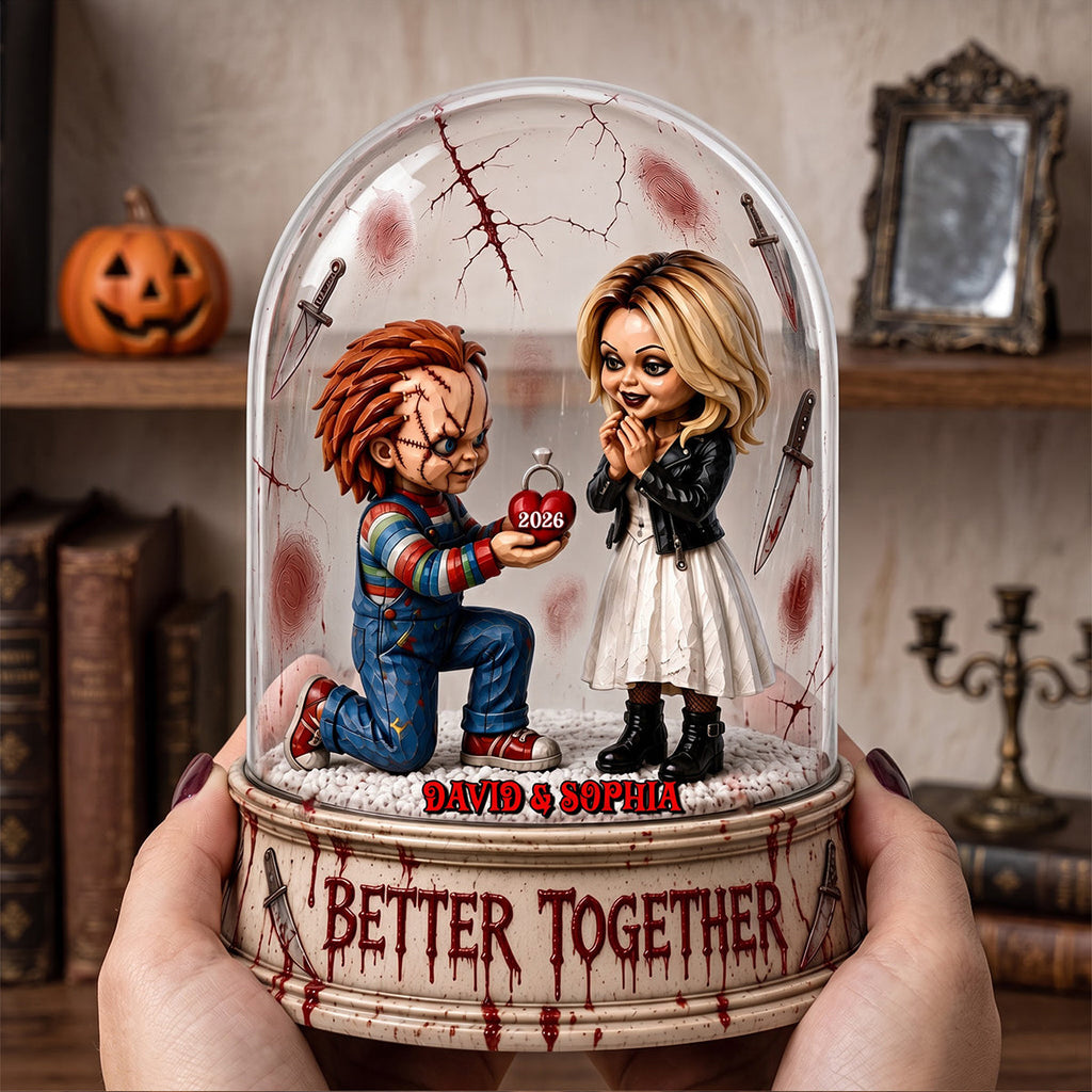 Personalized Horror Couple Acrylic Plaque Halloween Gift Acrylic Plaque GradoCreations