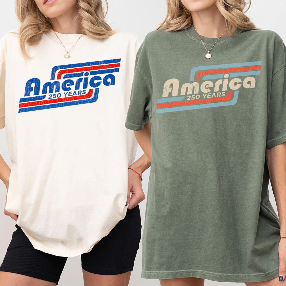 Personalized America 250 Years Comfort Shirt Gift for Dad Comfort Shirt GradoCreations