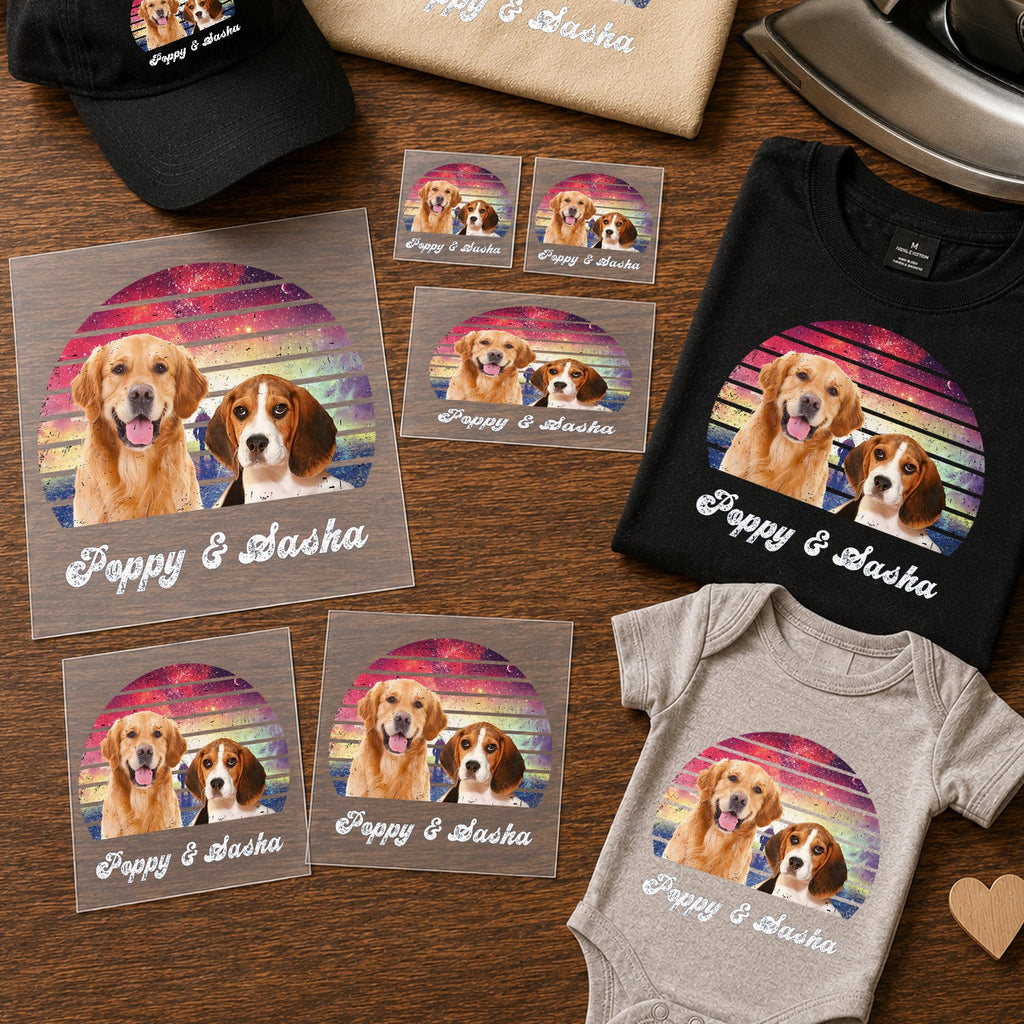 Personalized Photo Transfer for Dog Dads Custom Gift Idea HN590 - DTF Transfer GradoCreations
