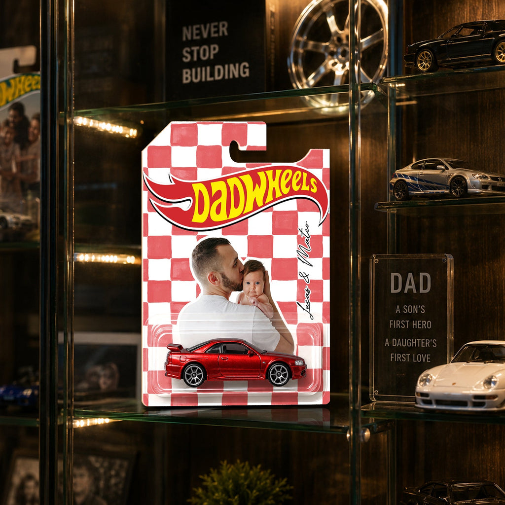 Custom Photo Vintage Wheels Personalized Gift for Dad HN590 - Hot Wheels GradoCreations
