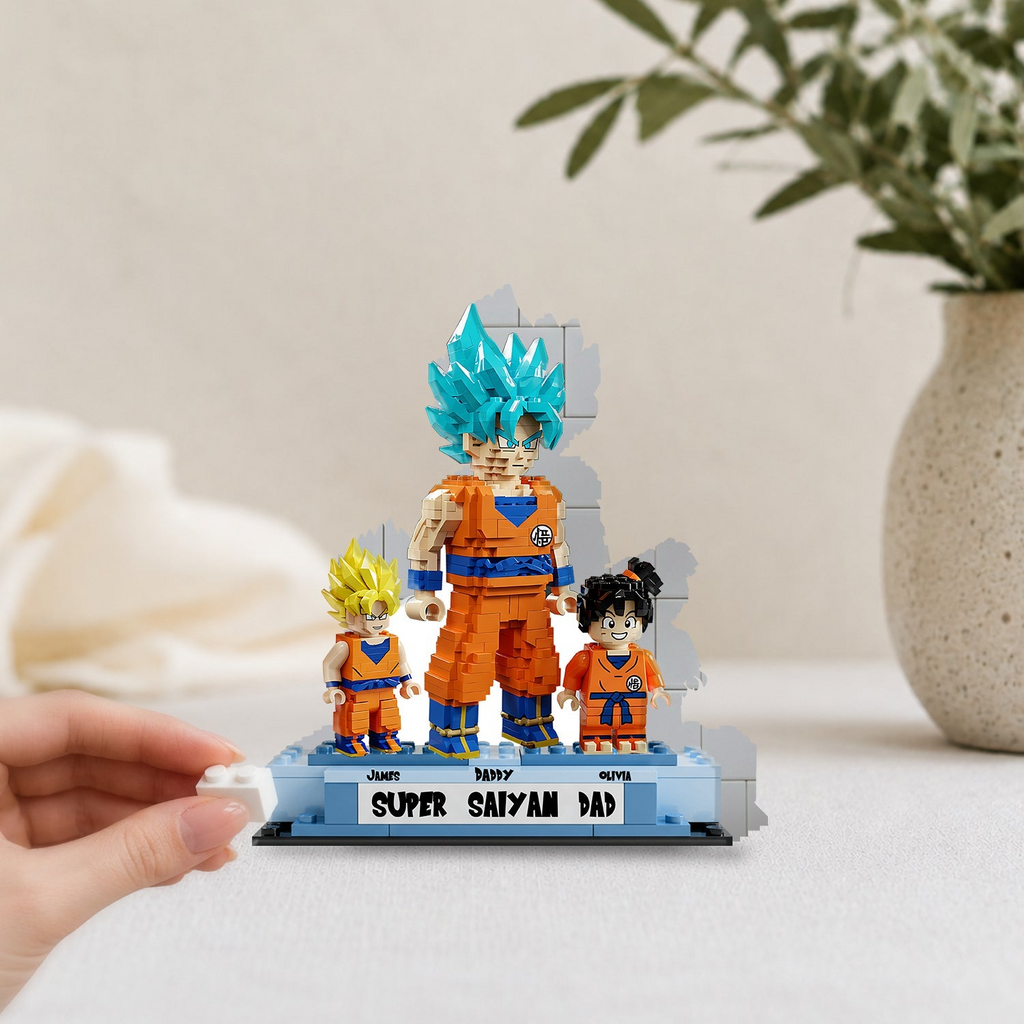 Personalized Super Saiyan Dad Acrylic Plaque Unique Gift