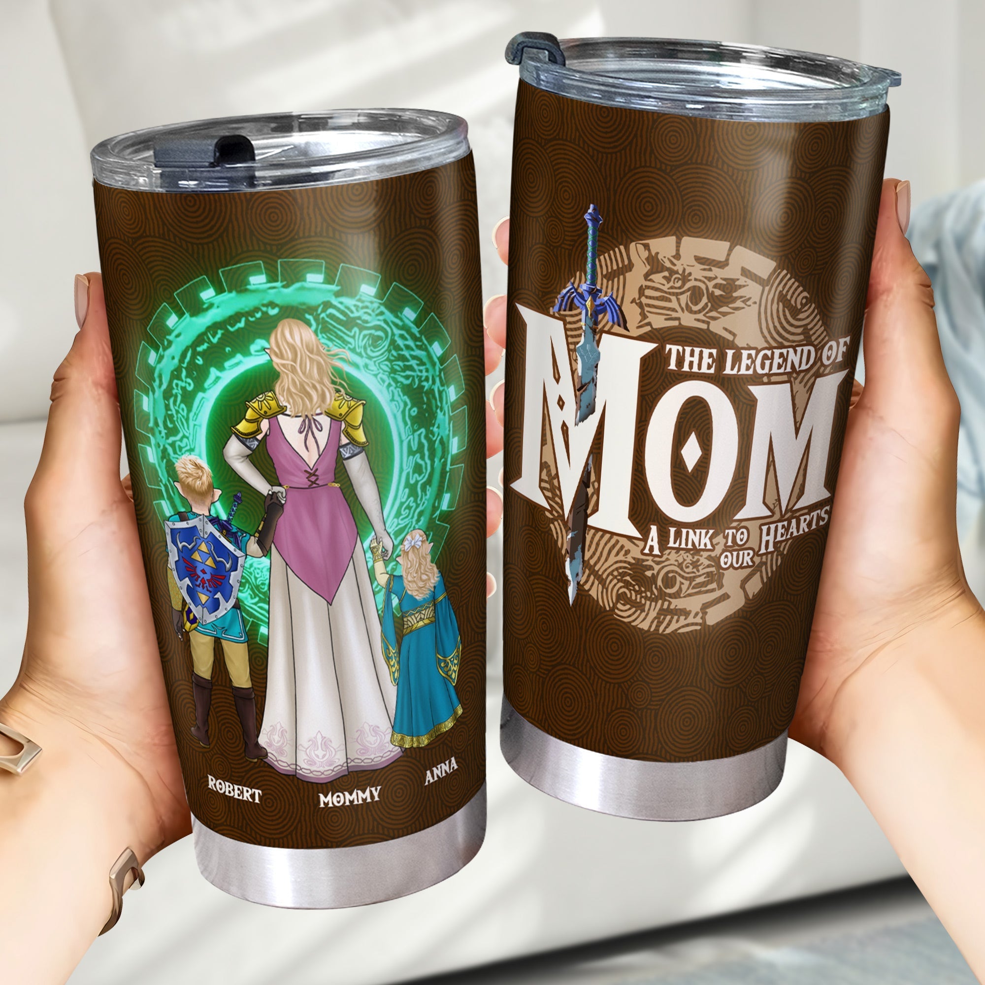 Personalized Zelda Mom Tumbler Unique Gift for Mother's Day