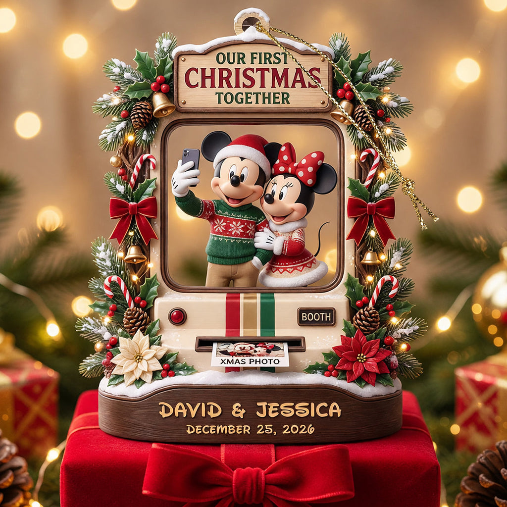 Personalized Acrylic Ornament First Christmas Together Gift for Couples Ornament GradoCreations