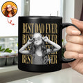 Personalized Black Mug Custom Photo Gift for Dad Father's Day HN590 - Black Mug GradoCreations