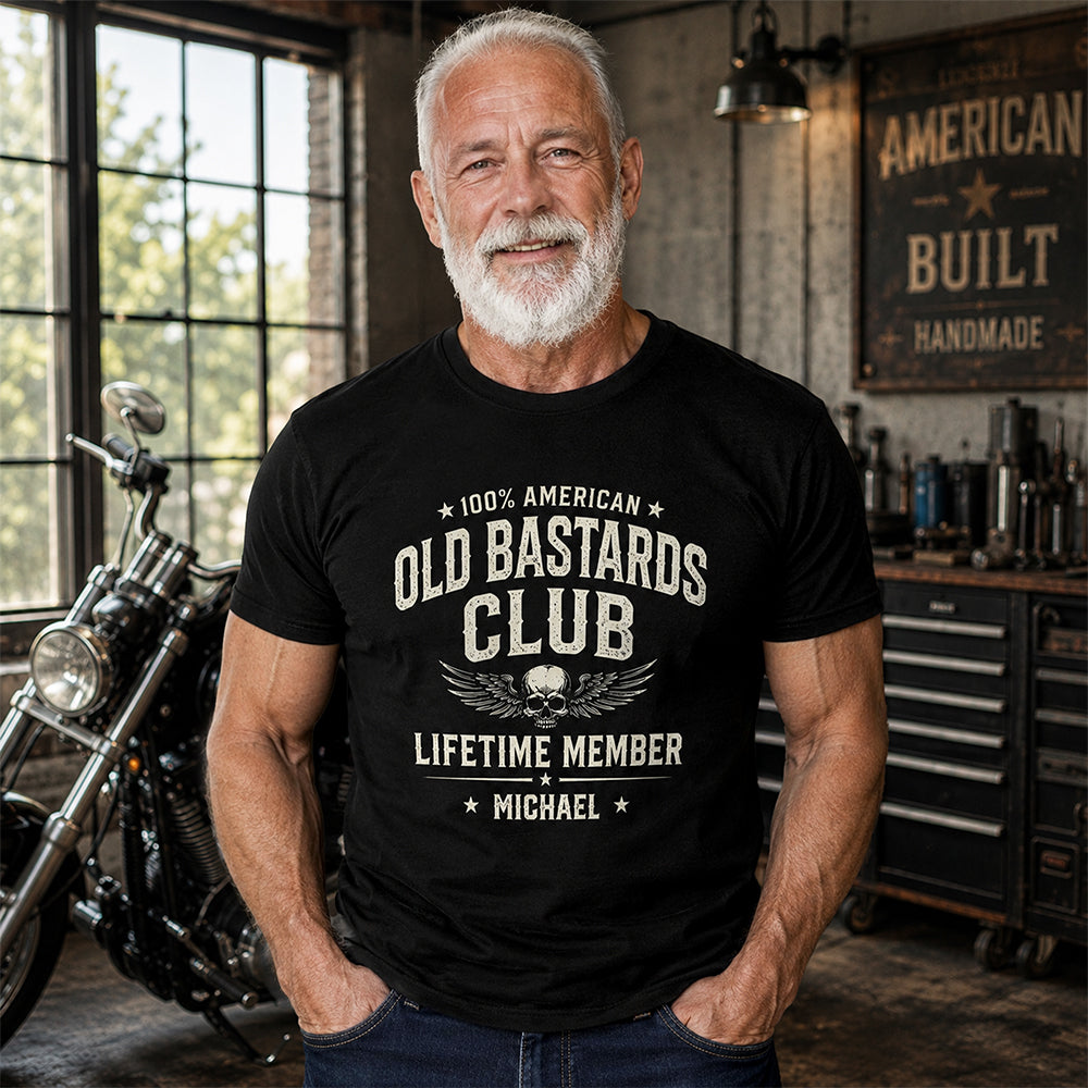 Personalized Dark Shirt Custom Name 100% American Gift for Dad HN590 - Tshirt GradoCreations