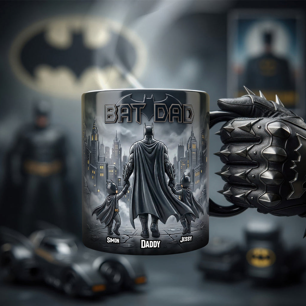 Personalized Color Changing Bat Dad Mug Gift for Father's Day