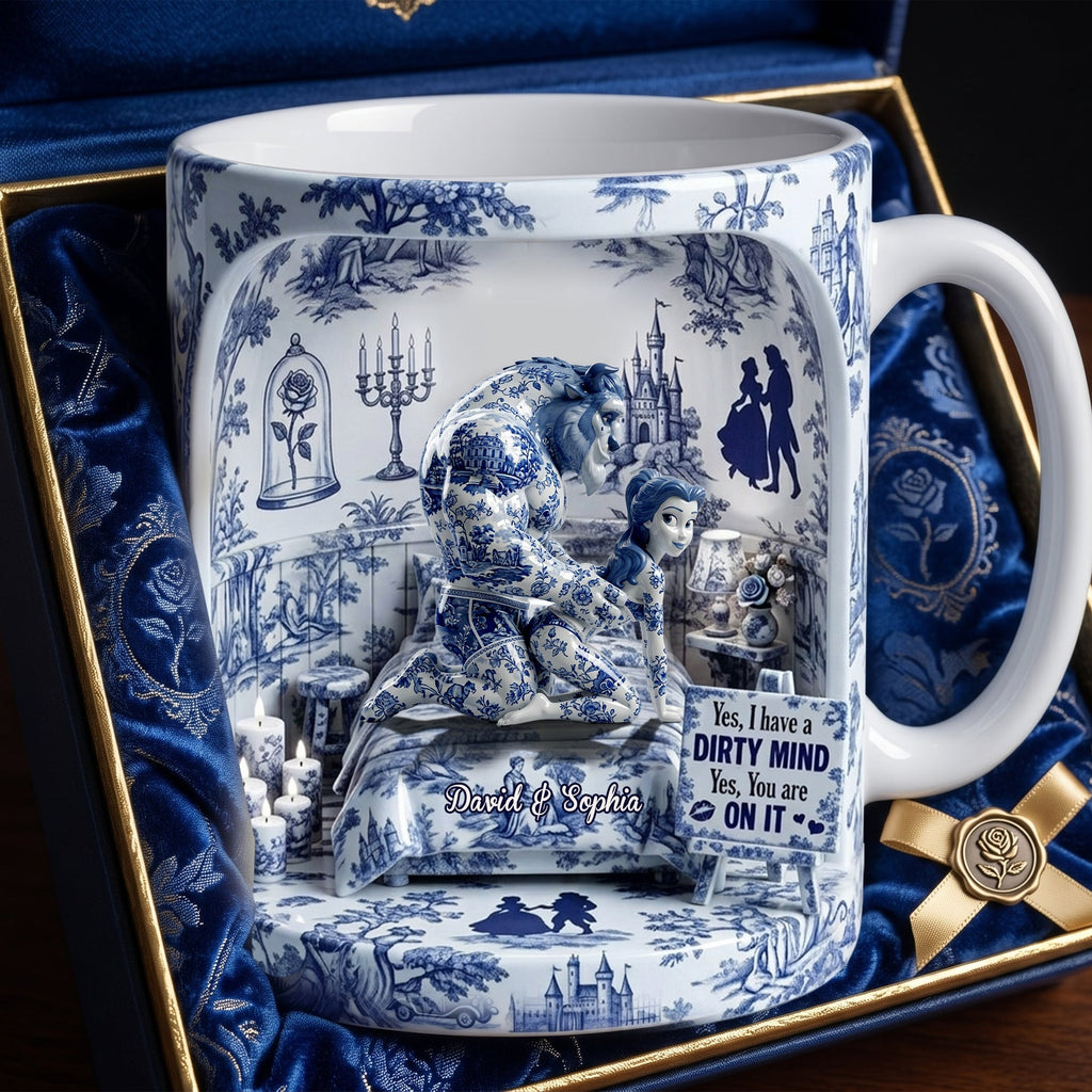Personalized Fairy Tale Romance Mug Gift for Couples