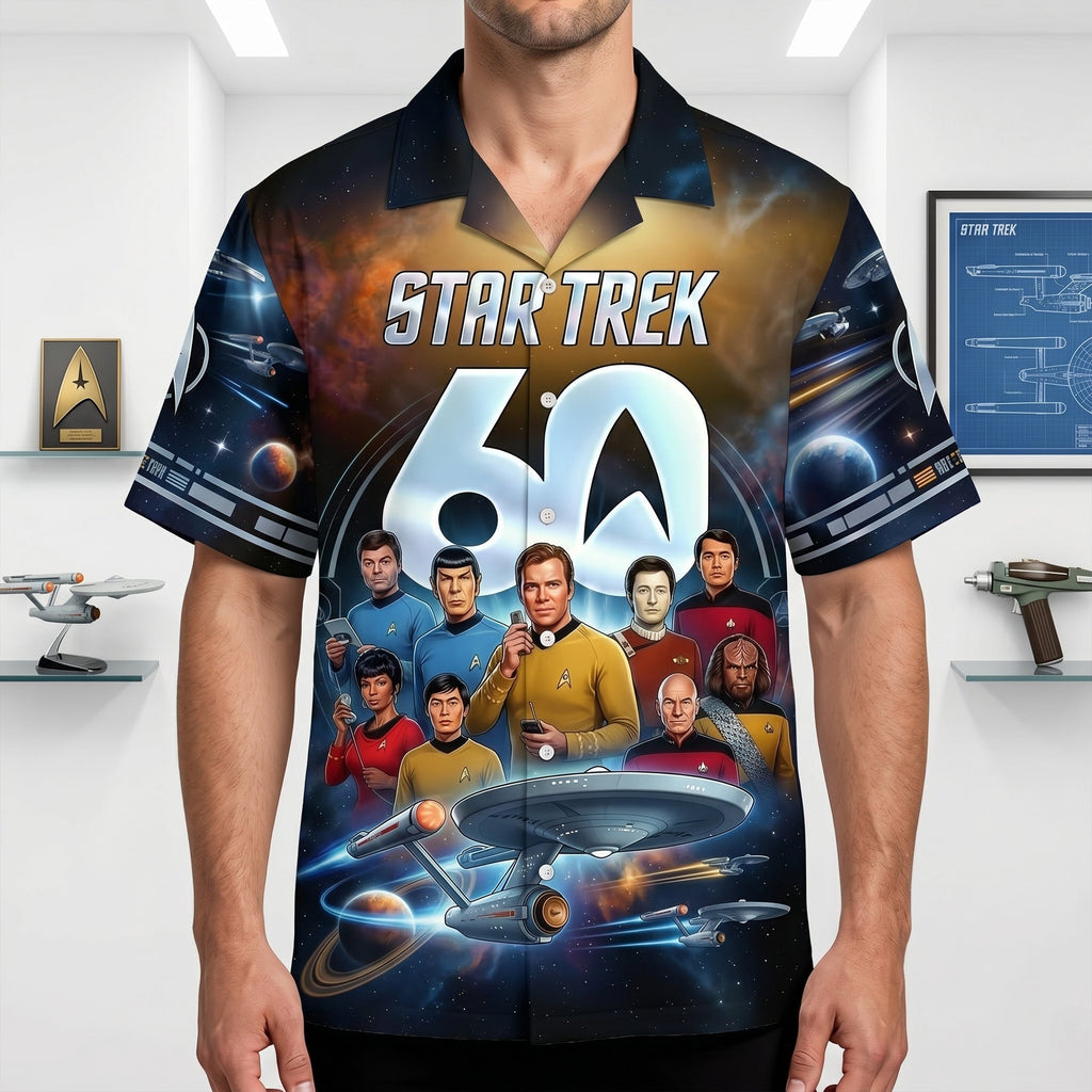 Personalized Star Trek 60th Anniversary Hawaiian Shirt Gift for Movie Fans Hawaiian Shirt GradoCreations