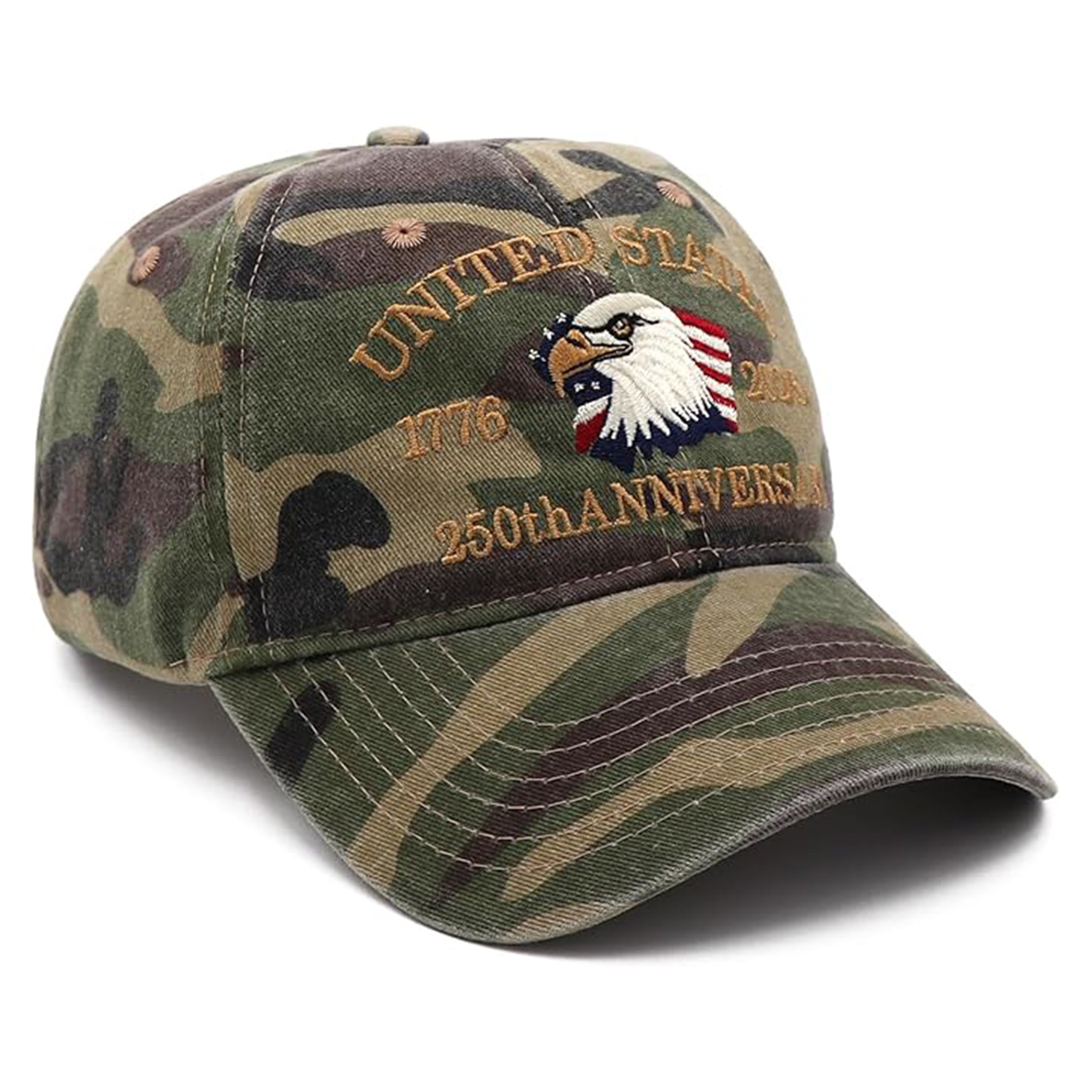 Personalized Patriotic Baseball Cap Embroidery Gift for Dad HN590 - Embroidery Hat Josh GradoCreations