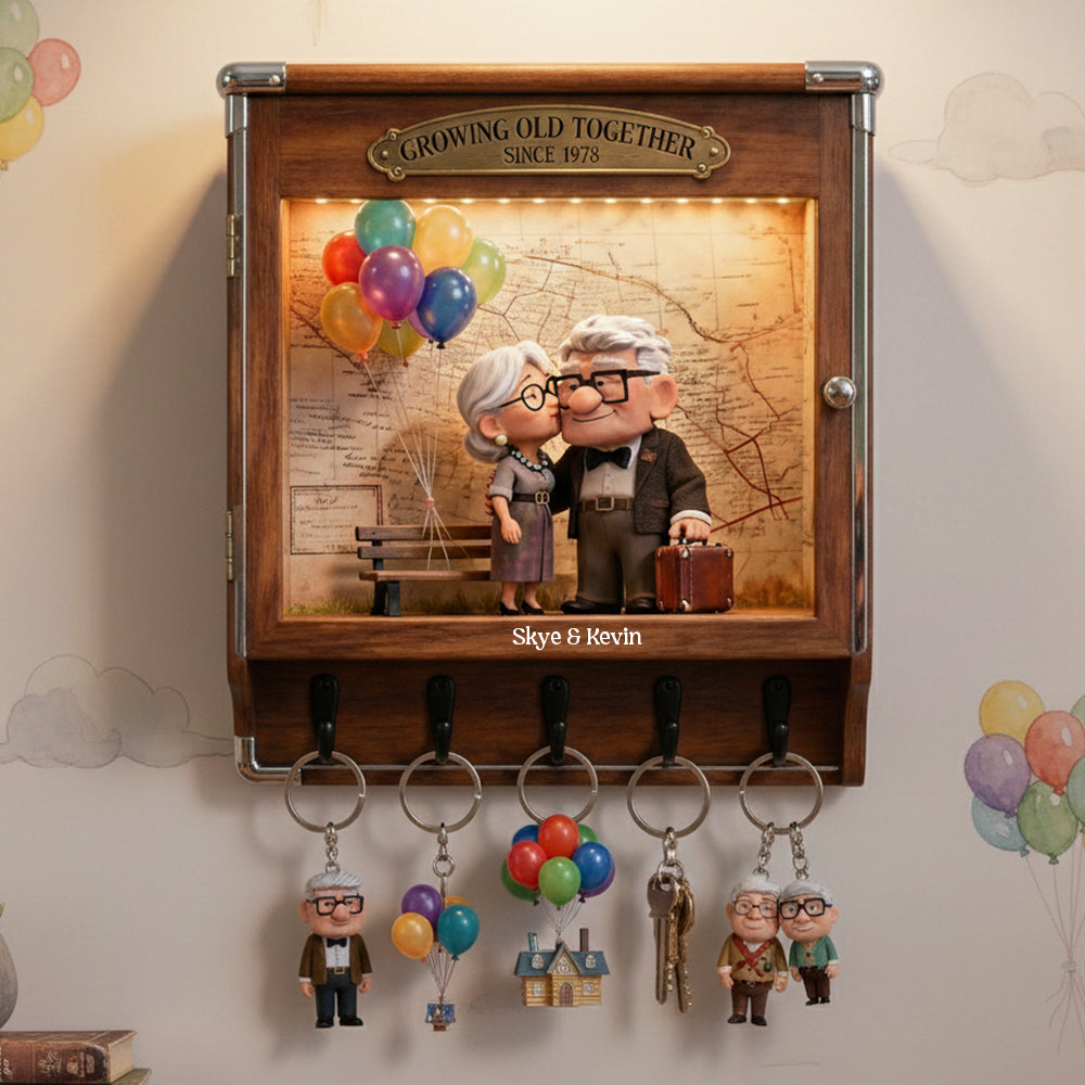 Personalized Hanging Rack for Couples | Unique Movie Gift