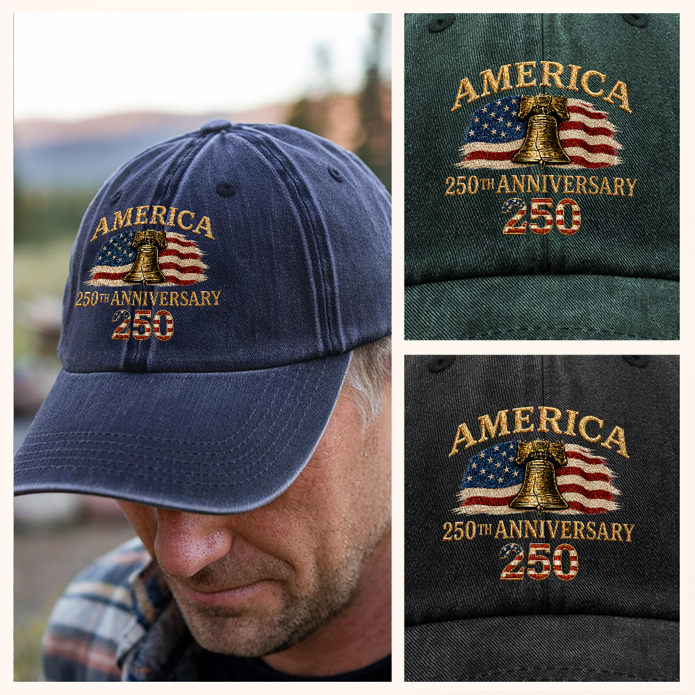 Personalized Washed Denim Baseball Cap 4th of July Gift HN590 - Washed Denim Baseball Cap GradoCreations