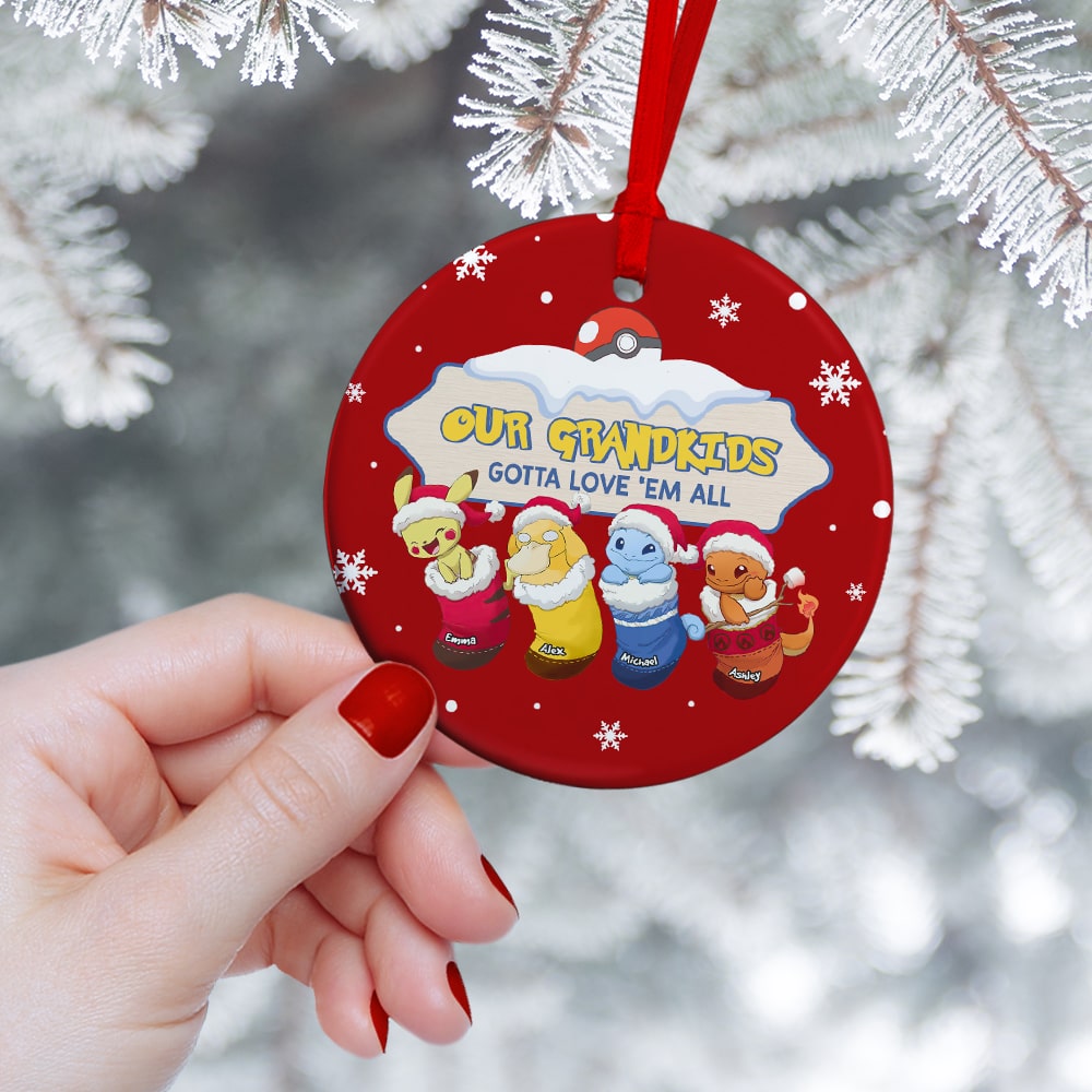 Personalized Ceramic Christmas Ornament Family Gift Gotta Love 'Em All
