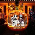 Personalized Spooky Family Pumpkin Wood Sign Halloween Decor Wood Sign GradoCreations