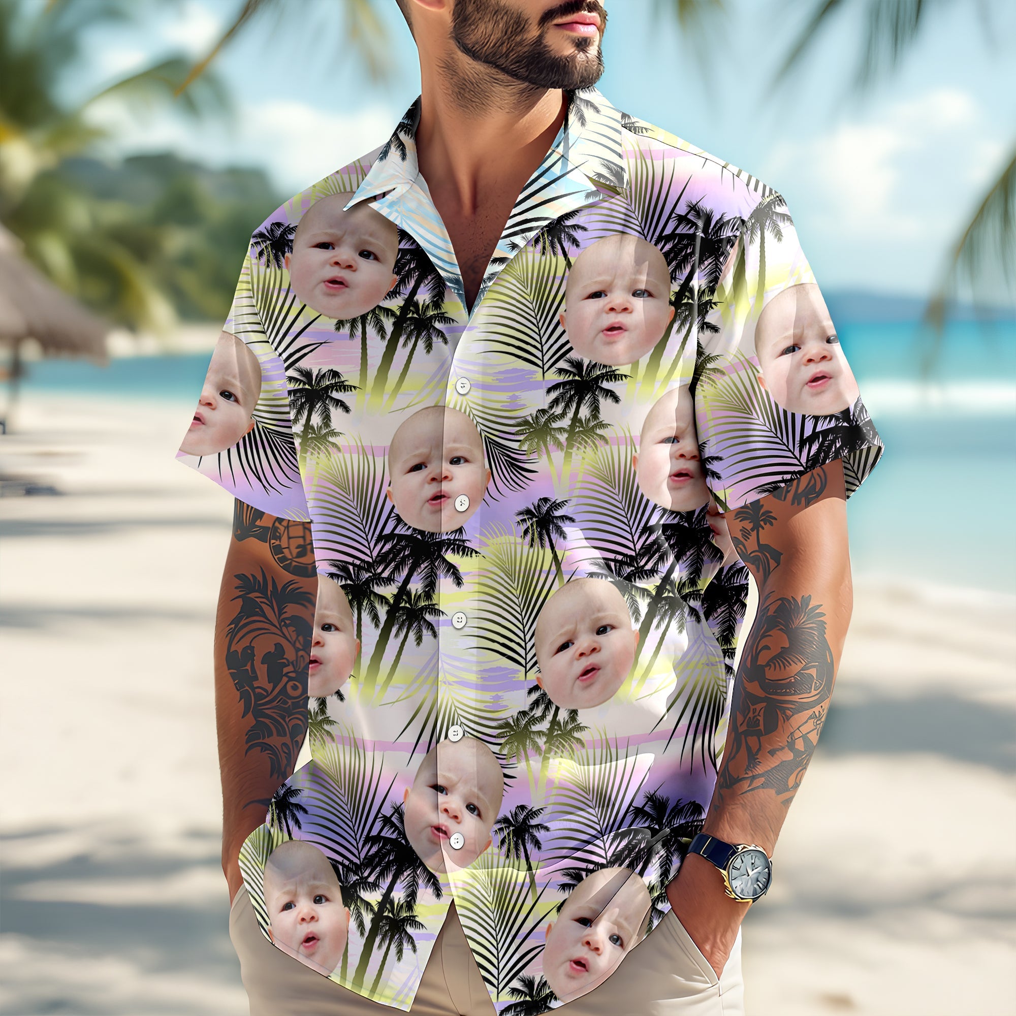 Personalized Hawaiian Shirt Custom Photo Gift for Cat/Dog Lover HN590 - AOP Hawai Shirt GradoCreations