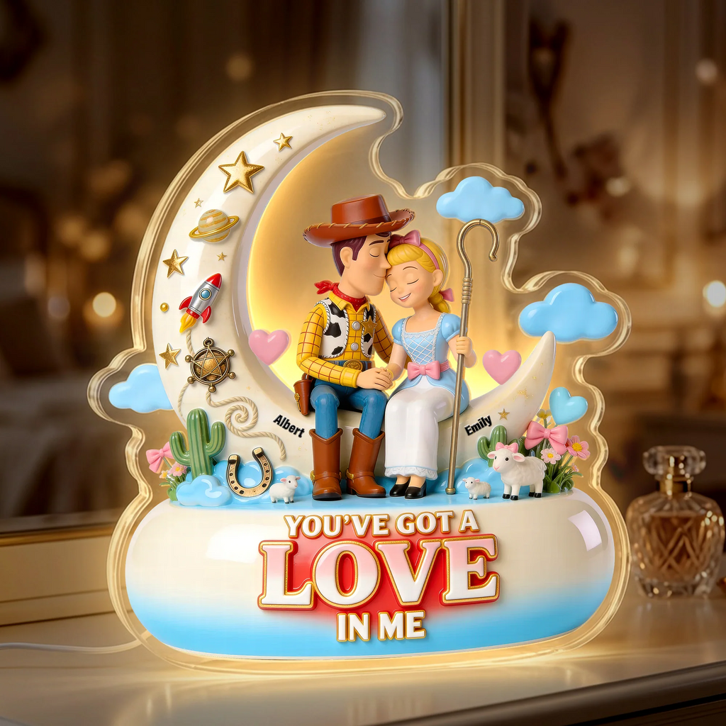 Personalized Acrylic Light Box Custom Couple Gift Love in Me