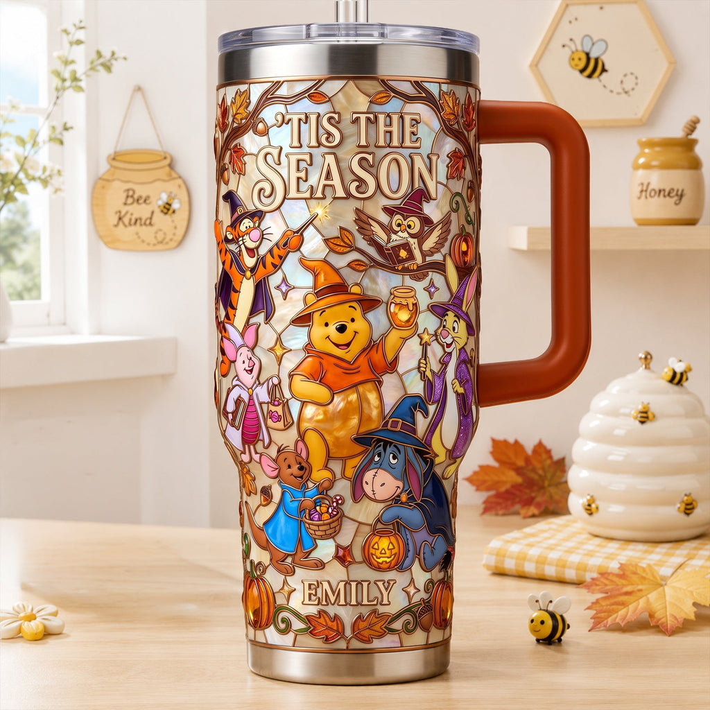 Personalized Tumbler with Handle - 40oz Movie Gift for Fall Tumbler GradoCreations