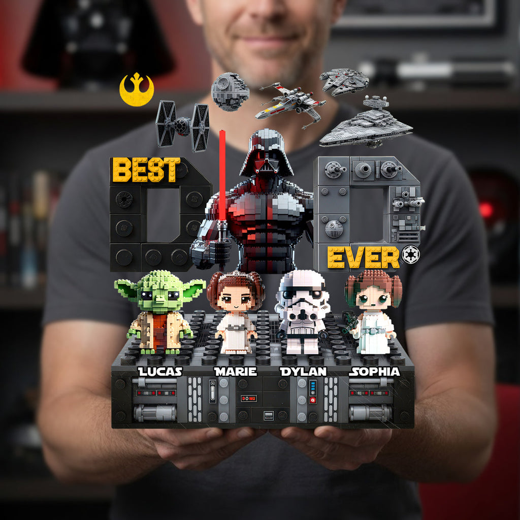 Personalized Best Dad Ever Acrylic Plaque Gift for Movie Fans Acrylic Plaque GradoCreations
