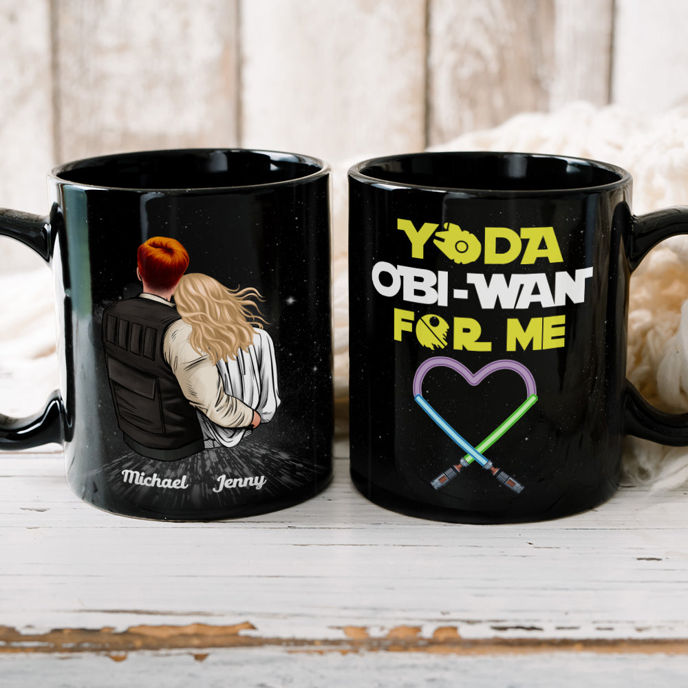 Personalized Yoda Obi-Wan Mug Custom Couple Gift for Anniversary